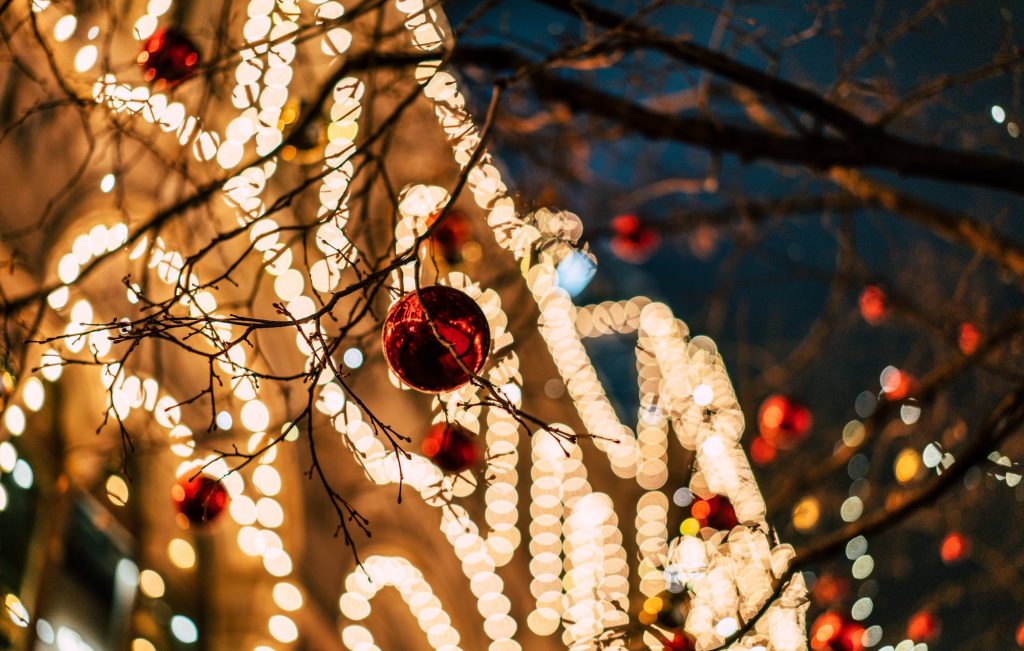 Christmas decoration and Christmas lights